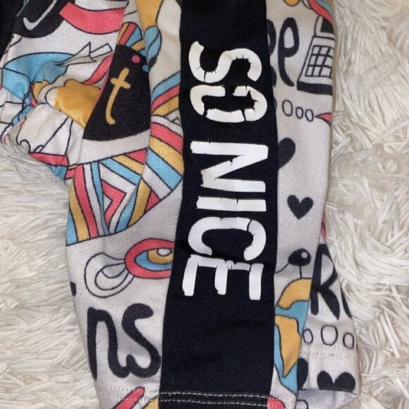 GIRL 2 piece set crop top and leggings Size 7Y - Picture 9 of 10